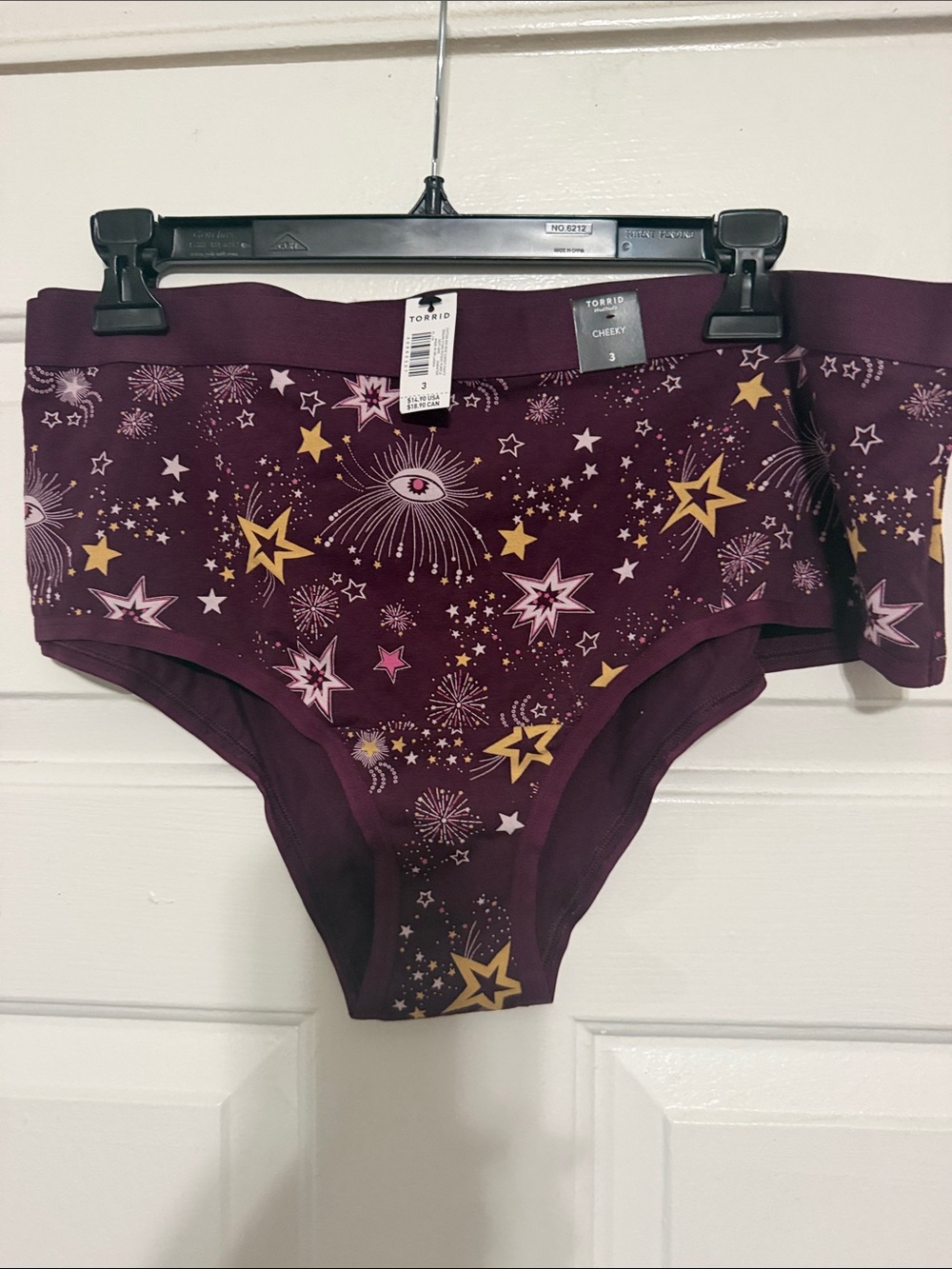 Torrid Purple Celestial Eye & Star Print Skirt